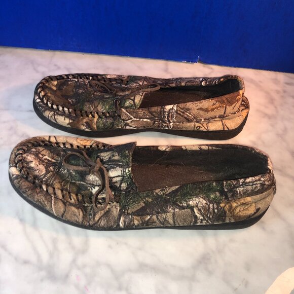 Mens Shoes Cammo Slippers Sz 11/12 Large - Picture 3 of 5